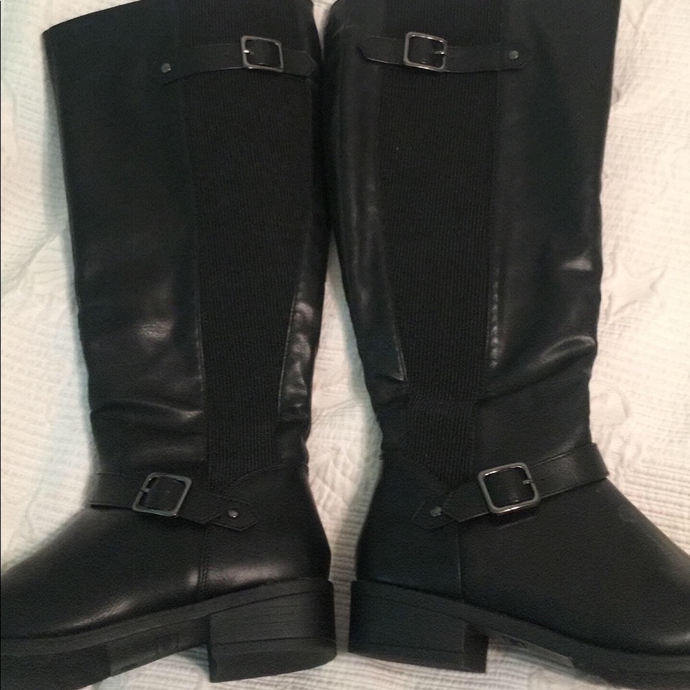 Black riding boots